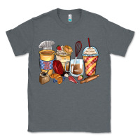 Charcoal Heather bakery coffee cups Classic Tee - Zillion Design Studio