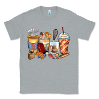 Heather Grey bakery coffee cups Classic Tee - Zillion Design Studio