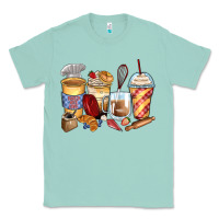 Seafoam bakery coffee cups Classic Tee - Zillion Design Studio