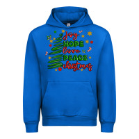 Cobalt joy hope love peace christmas Urban Hoodie - MaliasSmallBusiness