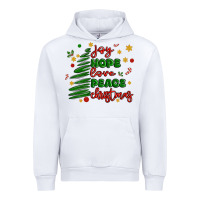 White joy hope love peace christmas Urban Hoodie - MaliasSmallBusiness