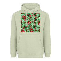 Matcha christmas candy cane seamless pattern Heavyweight Hoodie - BundleAndBundleShop