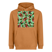 Meerkat christmas candy cane seamless pattern Heavyweight Hoodie - BundleAndBundleShop