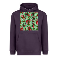 Plum christmas candy cane seamless pattern Heavyweight Hoodie - BundleAndBundleShop