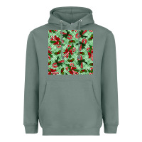 Sage christmas candy cane seamless pattern Heavyweight Hoodie - BundleAndBundleShop
