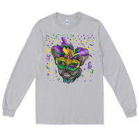 Moon Dust mardi gras mask french bulldog Long Sleeve Tee - RanaPortraitStore