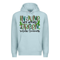 Blue Mist in june we wear green scoliosis awareness Premium Hoodie - MaliasSmallBusiness