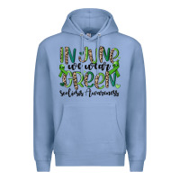 Colony Blue in june we wear green scoliosis awareness Premium Hoodie - MaliasSmallBusiness