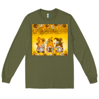 Army Green bumble bee gnomes Long Sleeve Tee - Zillion Design Studio