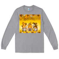 Heather Grey bumble bee gnomes Long Sleeve Tee - Zillion Design Studio