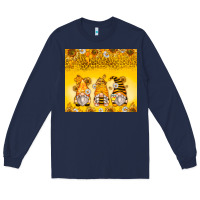 Navy bumble bee gnomes Long Sleeve Tee - Zillion Design Studio