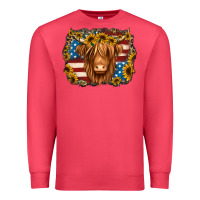 Cardinal 4th of july shaggy cow Premium Sweatshirt - Jasminsmagicworld