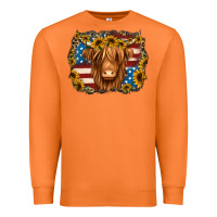 Carrot 4th of july shaggy cow Premium Sweatshirt - Jasminsmagicworld