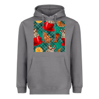 Storm christmas hot chocolate and cookie seamless pattern Heavyweight Hoodie - BundleAndBundleShop