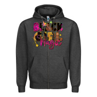 Charcoal Heather Black girl magic Zipper Hoodie - Zillion Design Studio