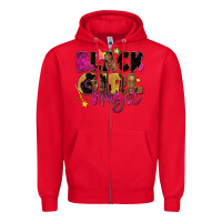 Red Black girl magic Zipper Hoodie - Zillion Design Studio
