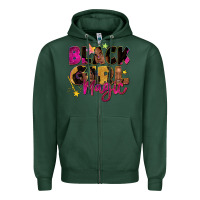 Sports Green Black girl magic Zipper Hoodie - Zillion Design Studio