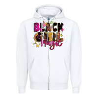 White Black girl magic Zipper Hoodie - Zillion Design Studio