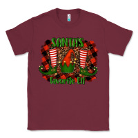 Burgundy santa's favorite elf Classic Tee - RanaPortraitStore