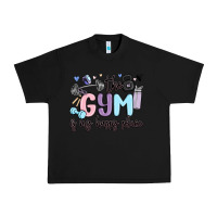 Black the gym is my happy place Urban Heavy Tee - MaliasSmallBusiness