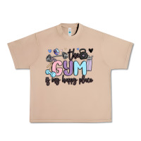 Burro the gym is my happy place Urban Heavy Tee - MaliasSmallBusiness