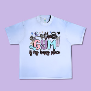 The Gym Is My Happy Place Urban Heavy Tee Designed By Maliassmallbusiness