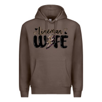 Coffee lineman wife Premium Hoodie - MaliasSmallBusiness