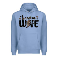 Colony Blue lineman wife Premium Hoodie - MaliasSmallBusiness
