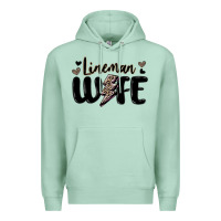 Seafoam lineman wife Premium Hoodie - MaliasSmallBusiness