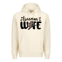 Tofu lineman wife Premium Hoodie - MaliasSmallBusiness