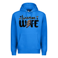 True Royal lineman wife Premium Hoodie - MaliasSmallBusiness