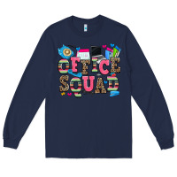 Navy office squad Long Sleeve Tee - Zillion Design Studio