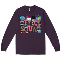 Plum office squad Long Sleeve Tee - Zillion Design Studio