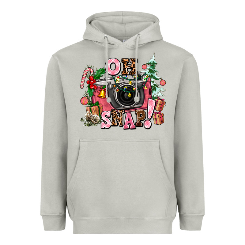 Christmas Oh Snap Heavyweight Hoodie by AdoDesignShop | Teevron