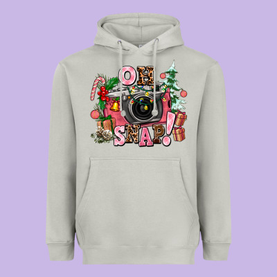 Christmas Oh Snap Heavyweight Hoodie Designed By Adodesignshop