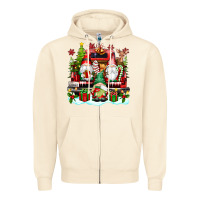 Sandshell christmas gnome truck Zipper Hoodie - texasbilliewilder