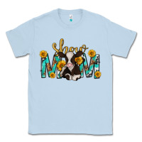 Dusty Blue show mom with cow mothers day Classic Tee - texasbilliewilder