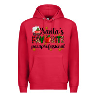 Cardinal santa's favorite  paraprofesyonal Premium Hoodie - AdoDesignShop