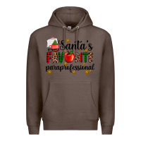 Coffee santa's favorite  paraprofesyonal Premium Hoodie - AdoDesignShop