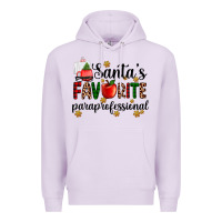 Lilac santa's favorite  paraprofesyonal Premium Hoodie - AdoDesignShop