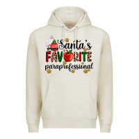 Oatmeal Heather santa's favorite  paraprofesyonal Premium Hoodie - AdoDesignShop
