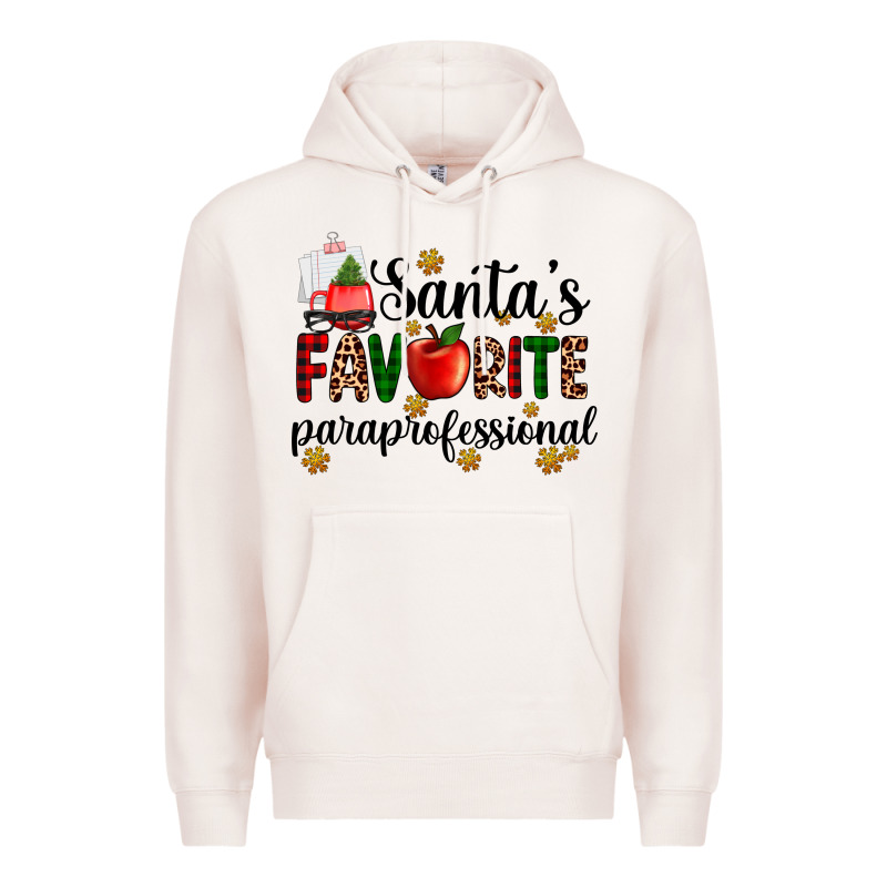 Santa's Favorite  Paraprofesyonal Premium Hoodie by AdoDesignShop | Teevron