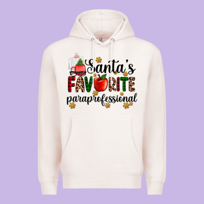 Santa's Favorite  Paraprofesyonal Premium Hoodie Designed By Adodesignshop