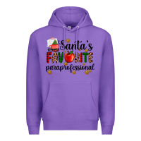 Purple santa's favorite  paraprofesyonal Premium Hoodie - AdoDesignShop