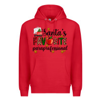 Red santa's favorite  paraprofesyonal Premium Hoodie - AdoDesignShop