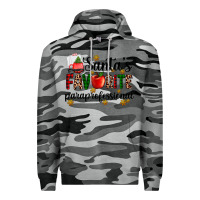 Slate Camo santa's favorite  paraprofesyonal Premium Hoodie - AdoDesignShop