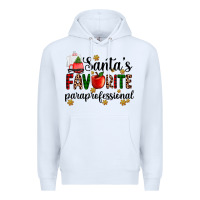 White santa's favorite  paraprofesyonal Premium Hoodie - AdoDesignShop