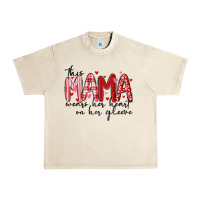 Sandshell this mama wears her heart on her gleeve Urban Heavy Tee - MaliasSmallBusiness