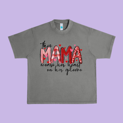 Urban Heavy Tee this mama wears her heart on her gleeve
