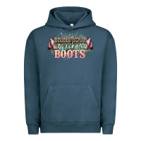 Pigment Midnight Navy bring your ass kicking boots Urban Hoodie - NancyCooperArtShop